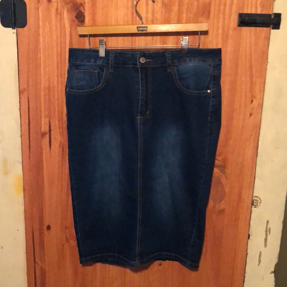 NINA ROSSI Jean skirt